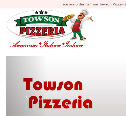 Towson Pizzeria, Towson, Maryland